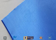 550 g/m2 0.55mm Blue Silicone Coated Fibreglass Fabric For Insulation Jacket