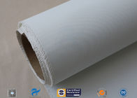 White Polyurethane PU Coated Fiberglass Cloth 0.9mm For Welding Blanket