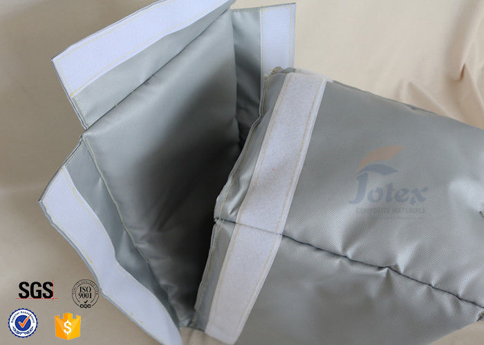 Silicone Coated Fiberglass Fabric Thermal Insulation Covers Removable High Temperature