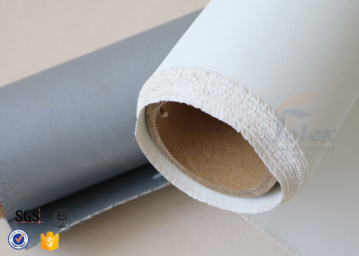 PU Coated Fiberglass Welding Blanket Insulation Materials White 0.6MM 20OZ
