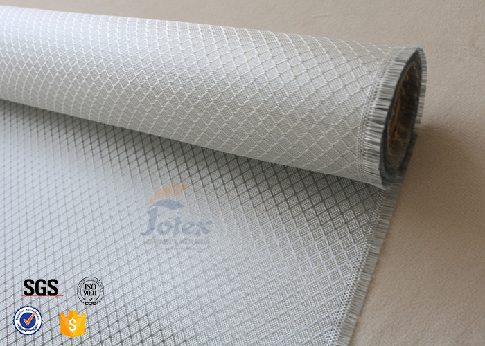 Silver Coated Cloth Surface Decoration 0.2mm Aluminized Fiberglass Fabric