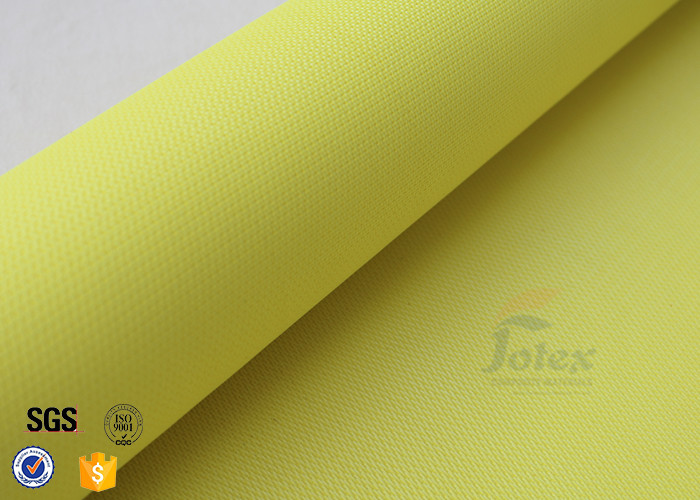 Yellow Acrylic Coated Fiberglass Fire Blanket 530GSM 0.43MM For Welding