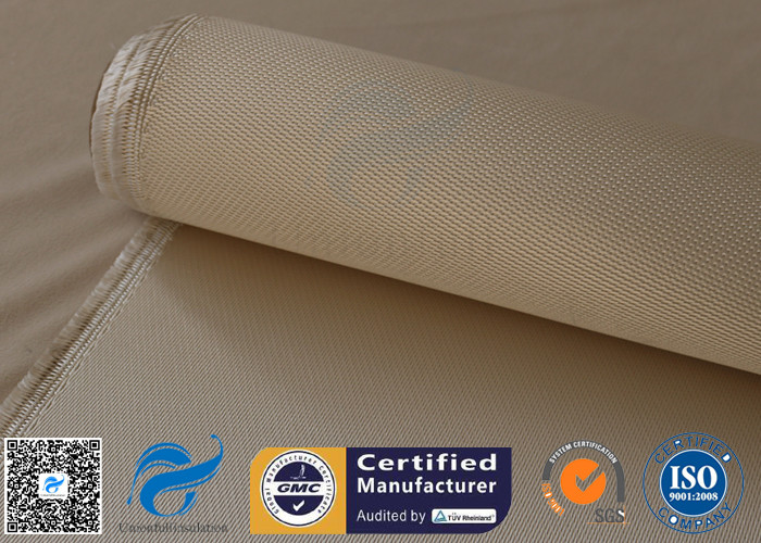 High Density Silica Fabric Brown 1200G 1.3MM Welding Heat Insulation Cloth